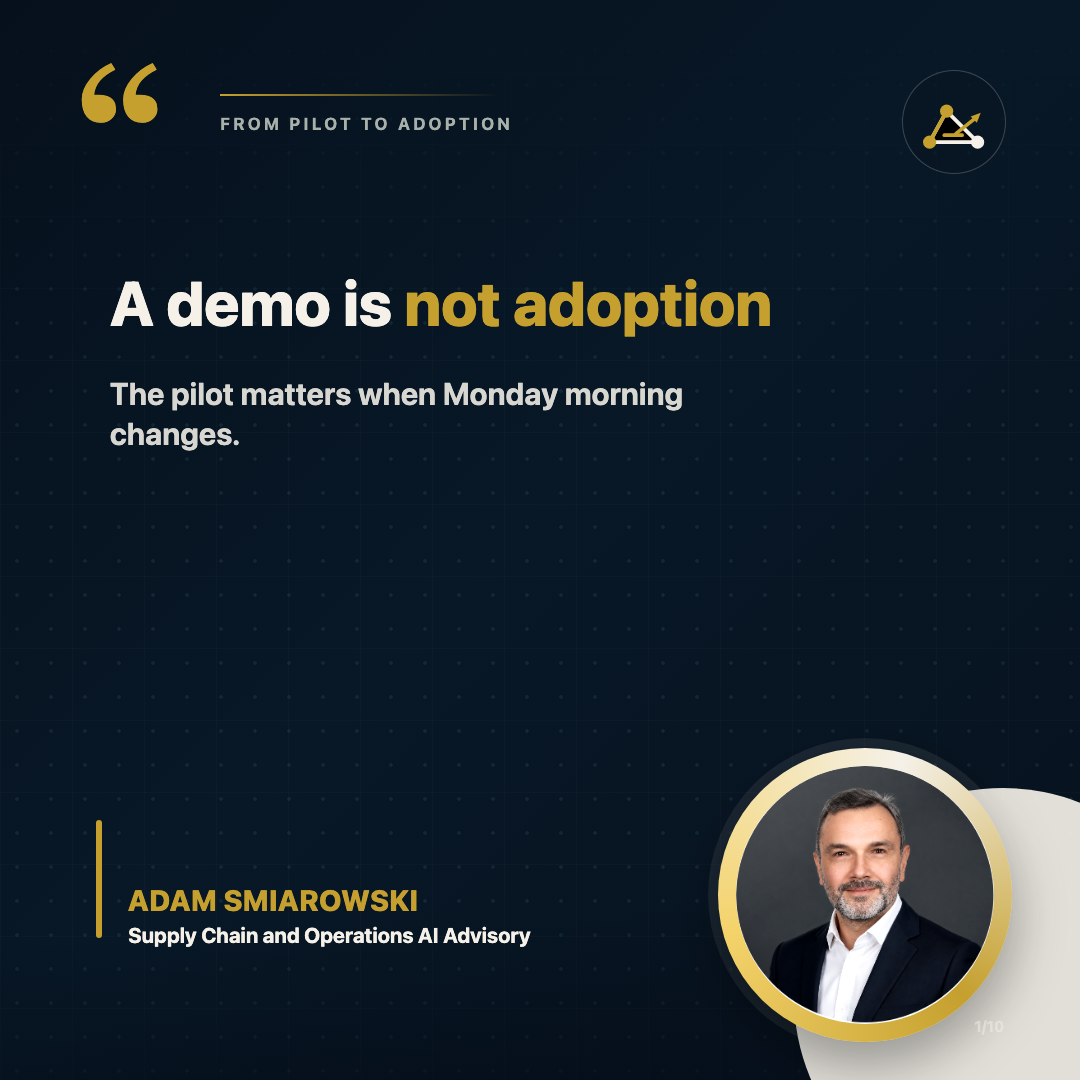 A demo is not adoption